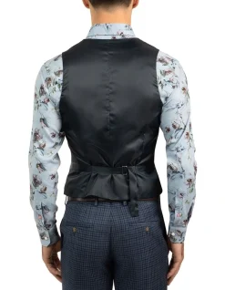 Gibson Blue Slim Fit Mighty Vest FGJ607 8 Gibson Blue Slim Fit Mighty Vest FGJ607 -Cambridge Clothing shop 760756060 3 720x928