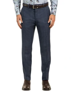 Gibson Blue Slim Fit Caper Trousers FGJ607