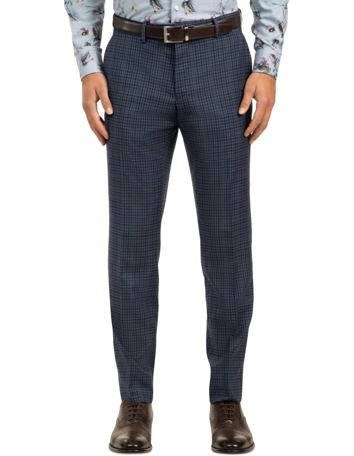 Gibson Blue Slim Fit Caper Trousers FGJ607 3 Gibson Blue Slim Fit Caper Trousers FGJ607