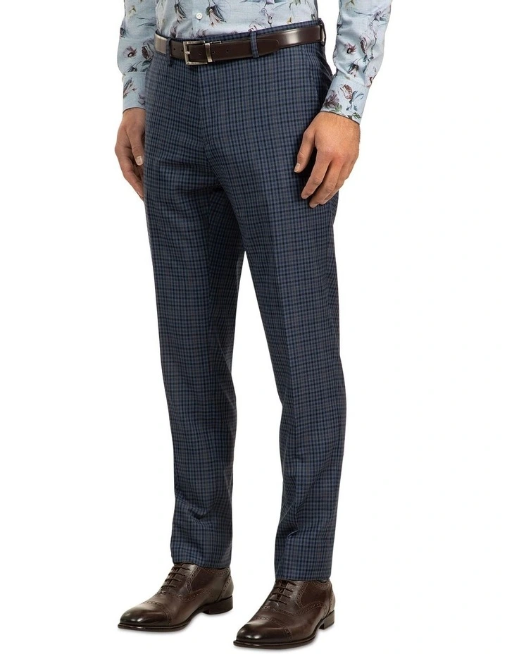 Gibson Blue Slim Fit Caper Trousers FGJ607 4 Gibson Blue Slim Fit Caper Trousers FGJ607 - Image 2