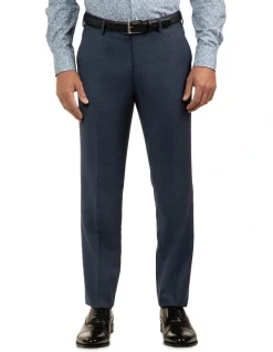 Cambridge Modern Fit Interceptor Blue Houndstooth Suit Trouser FCJ336