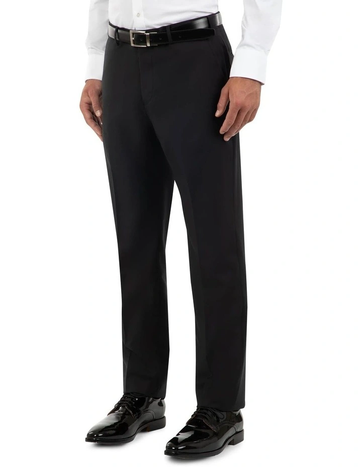 Dom Bagnato Tailored Fit Fabio Black Wool Trouser FCK410 4 Dom Bagnato Tailored Fit Fabio Black Wool Trouser FCK410 - Image 2