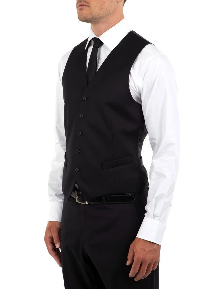 Cambridge Modern Fit Taurus Black Suit Vest FYF001 4 Cambridge Modern Fit Taurus Black Suit Vest FYF001 - Image 2