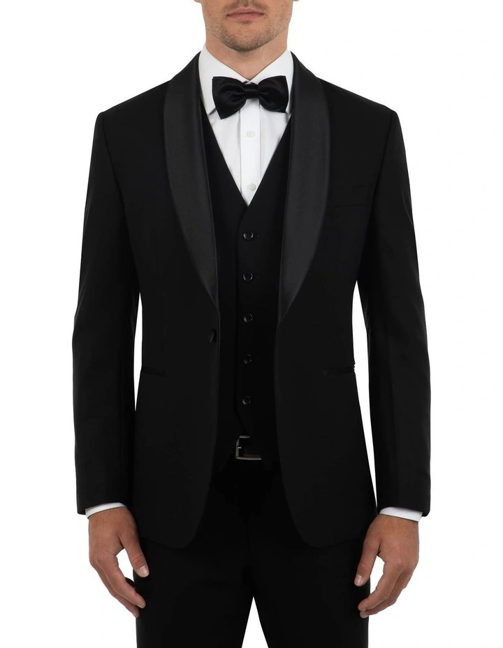 Dom Bagnato Tailored Fit Giovanni Black Dinner Jacket FCK410 3 Dom Bagnato Tailored Fit Giovanni Black Dinner Jacket FCK410