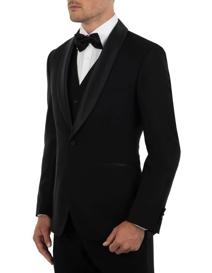 Dom Bagnato Tailored Fit Giovanni Black Dinner Jacket FCK410 4 Dom Bagnato Tailored Fit Giovanni Black Dinner Jacket FCK410 - Image 2