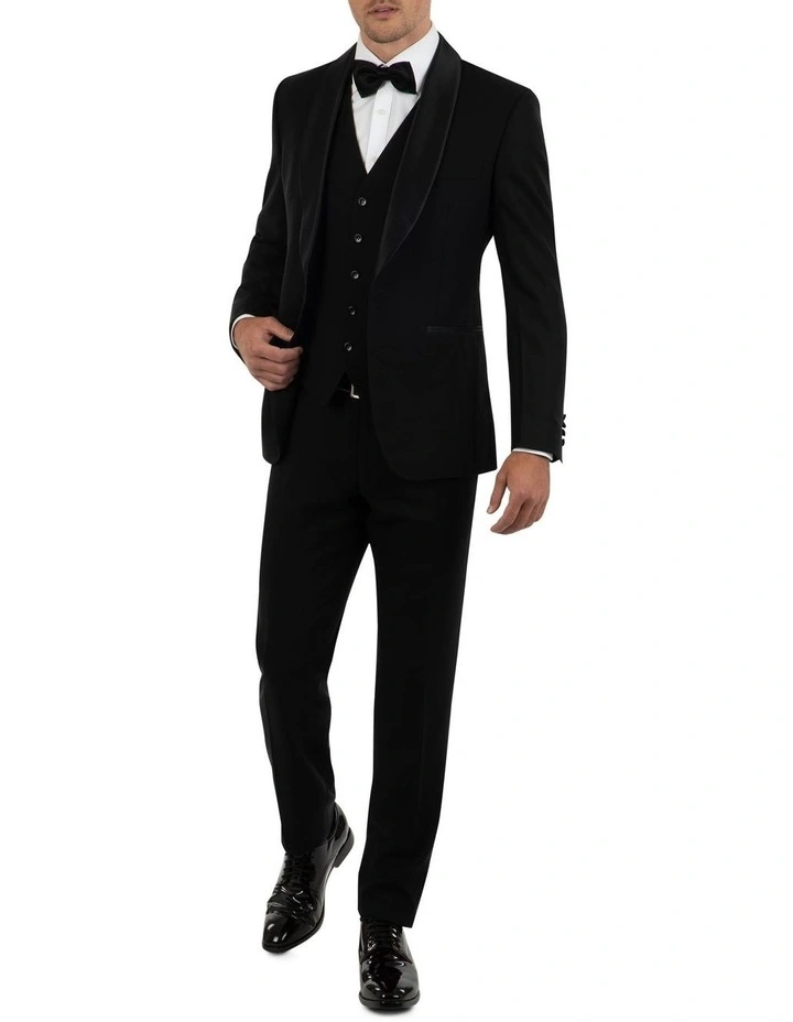 Dom Bagnato Tailored Fit Giovanni Black Dinner Jacket FCK410 6 Dom Bagnato Tailored Fit Giovanni Black Dinner Jacket FCK410 - Image 4