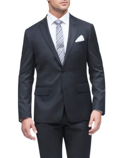 Van Heusen Slim Suit Jacket Charcoal