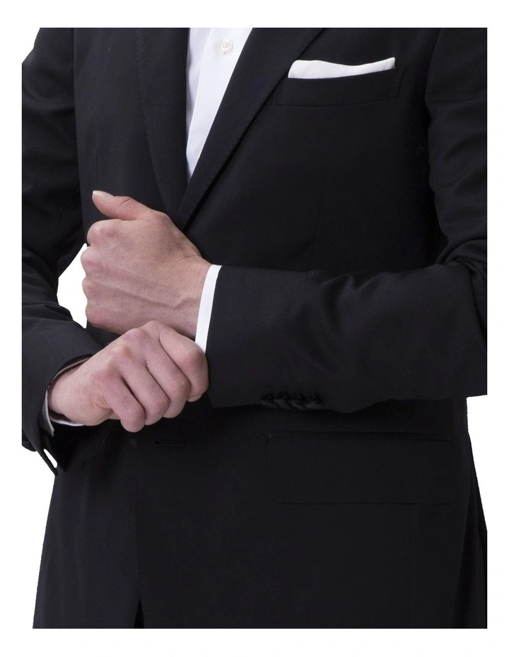 Henry Sartorial Peak Collar Dinner Suit Black 4 Henry Sartorial Peak Collar Dinner Suit Black - Image 2