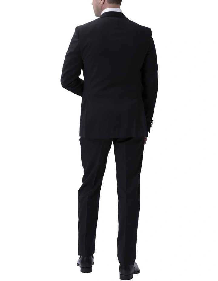 Henry Sartorial Peak Collar Dinner Suit Black 5 Henry Sartorial Peak Collar Dinner Suit Black - Image 3