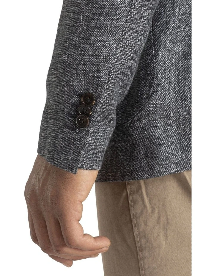 Henry Sartorial Reda Linen Blazer Long Grey 6 Henry Sartorial Reda Linen Blazer Long Grey - Image 4