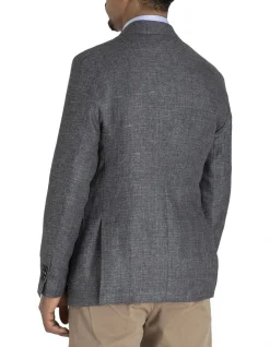 Henry Sartorial Reda Linen Blazer Long Grey 11 Henry Sartorial Reda Linen Blazer Long Grey -Cambridge Clothing shop 883575370 883563670 5 720x928