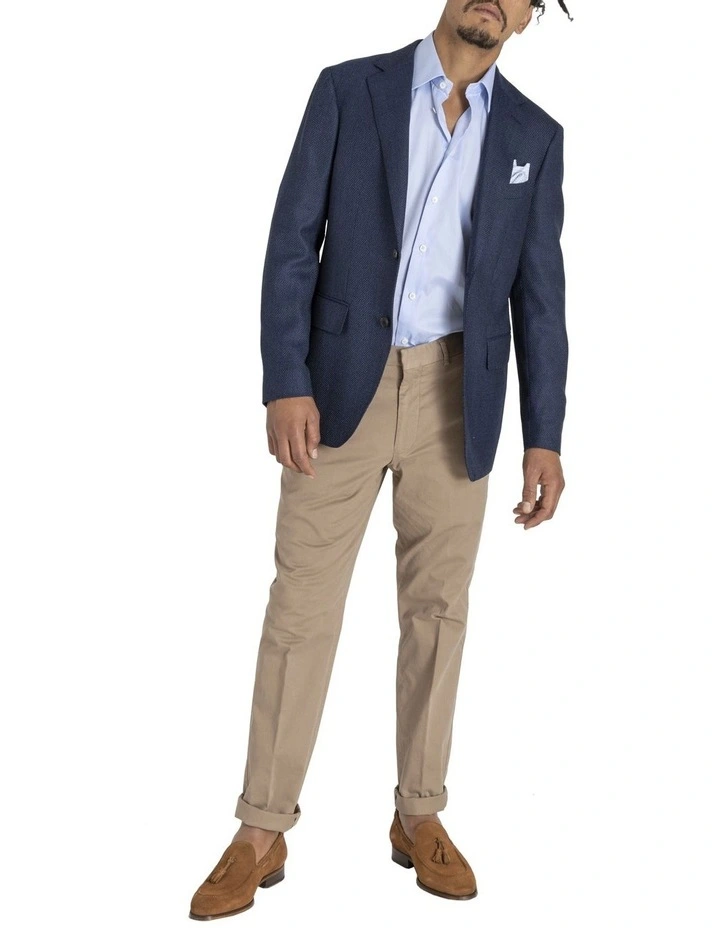 Henry Sartorial Timeless Jacket Short Blue/Black 4 Henry Sartorial Timeless Jacket Short Blue/Black - Image 2