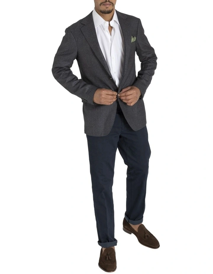 Henry Sartorial Timeless Jacket Short Charcoal 4 Henry Sartorial Timeless Jacket Short Charcoal - Image 2