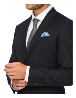 Van Heusen Black Label Slim Pure Wool Dobby Suit Jacket Navy 9 Van Heusen Black Label Slim Pure Wool Dobby Suit Jacket Navy -Cambridge Clothing shop 887755960 4 720x928