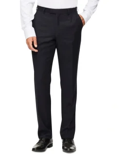 Van Heusen Black Label Tailored Pure Wool Dobby Suit Pant Navy