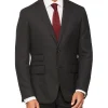 Van Heusen Black Label Tailored Pure Wool Dobby Suit Jacket Charcoal -Cambridge Clothing shop 887756680 1 720x928