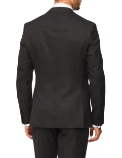 Van Heusen Black Label Tailored Pure Wool Dobby Suit Jacket Charcoal 8 Van Heusen Black Label Tailored Pure Wool Dobby Suit Jacket Charcoal -Cambridge Clothing shop 887756680 3 720x928