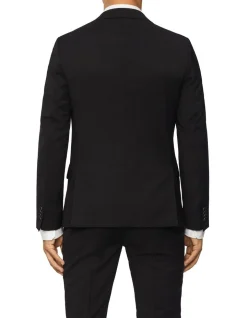 Calvin Klein Super Slim Twill Suit Jacket Black -Cambridge Clothing shop 888699700 3 720x928