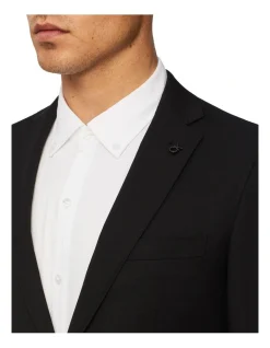 Calvin Klein Super Slim Twill Suit Jacket Black -Cambridge Clothing shop 888699700 4 720x928