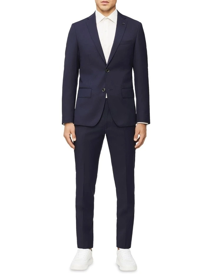 Calvin Klein Super Slim Twill Suit Jacket Navy 6 Calvin Klein Super Slim Twill Suit Jacket Navy - Image 4