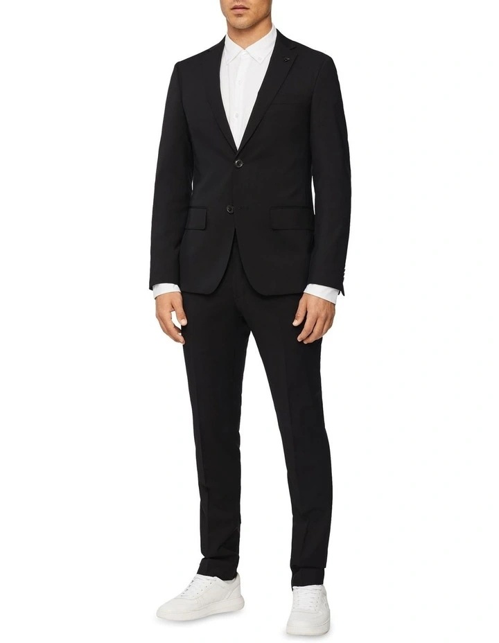 Calvin Klein Super Slim Twill Suit Trouser Black 6 Calvin Klein Super Slim Twill Suit Trouser Black - Image 4