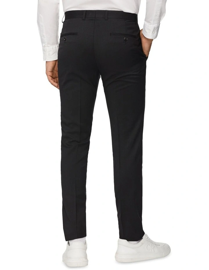 Calvin Klein Super Slim Twill Suit Trouser Charcoal 4 Calvin Klein Super Slim Twill Suit Trouser Charcoal - Image 2