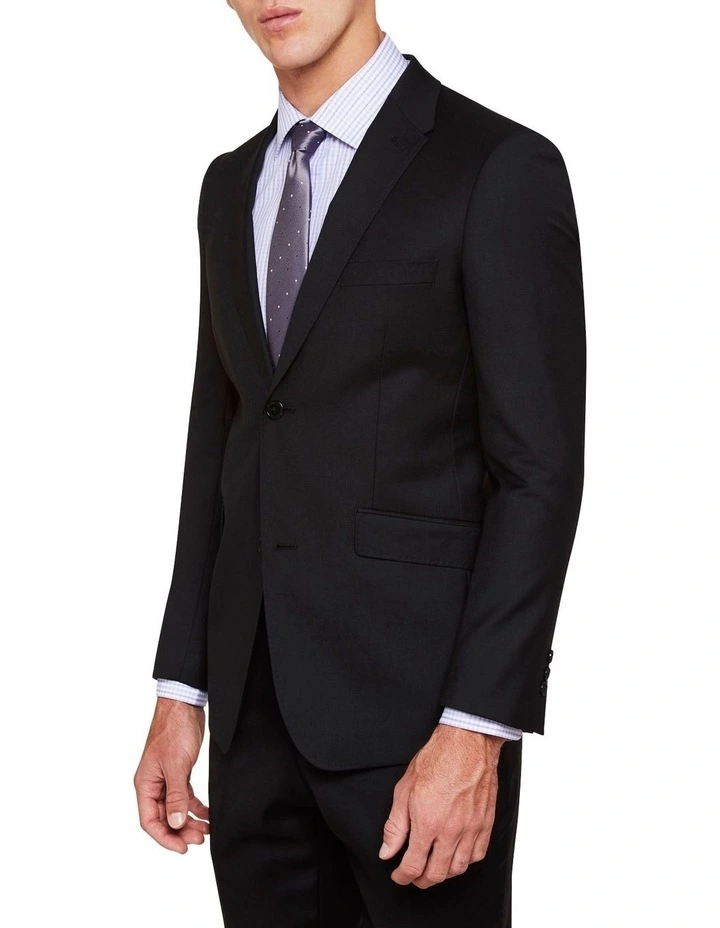 Oxford Hopkins Wool Suit Jacket Black 4 Oxford Hopkins Wool Suit Jacket Black - Image 2