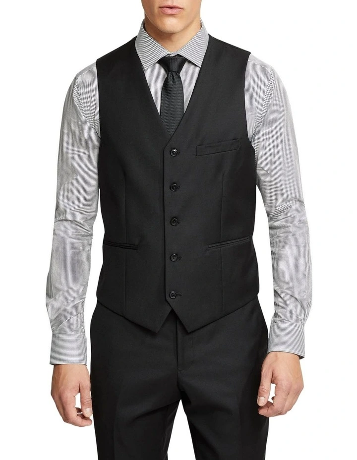 Oxford Vest In Black 3 Oxford Vest In Black