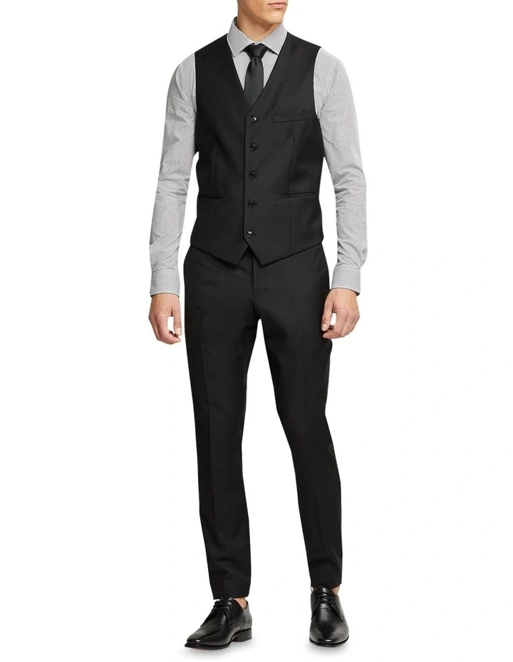 Oxford Vest In Black 7 Oxford Vest In Black - Image 5