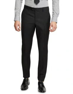 Oxford Dinner Suit Trousers With Side Tape In Black