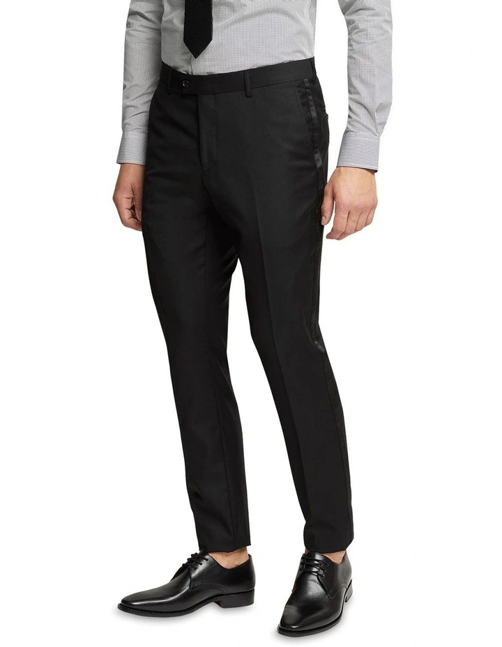 Oxford Dinner Suit Trousers With Side Tape In Black 4 Oxford Dinner Suit Trousers With Side Tape In Black - Image 2