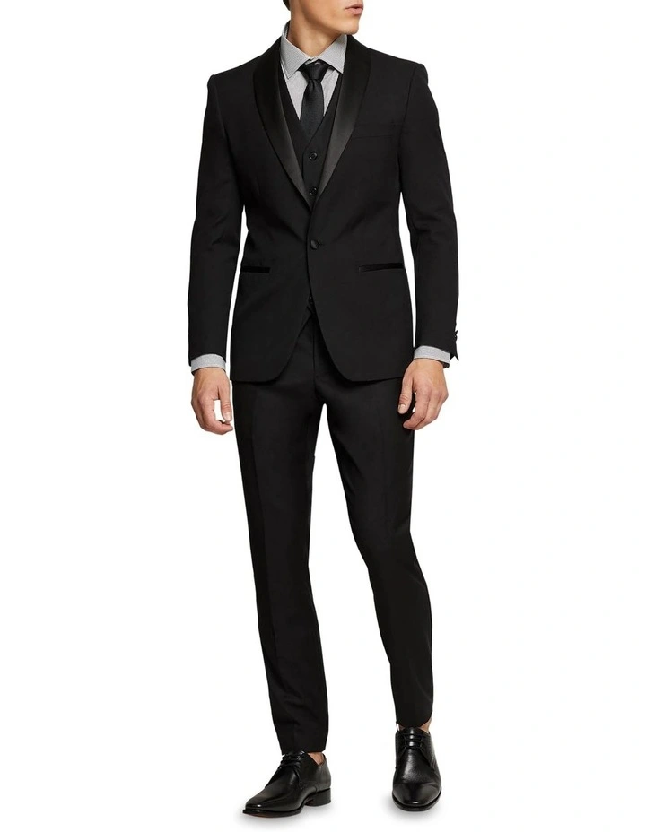 Oxford Dinner Suit Trousers With Side Tape In Black 6 Oxford Dinner Suit Trousers With Side Tape In Black - Image 4