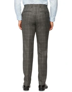 Van Heusen Black Label Slim Pure Wool Windowpane Suit Pant Blue -Cambridge Clothing shop 893808190 3 720x928