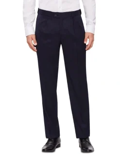 Van Heusen Pleat Front Tailored Trouser Navy