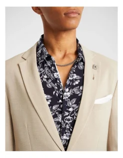 Yd. Hayman Stretch Skinny Suit Jacket In Beige -Cambridge Clothing shop 898736140 3 2 720x928