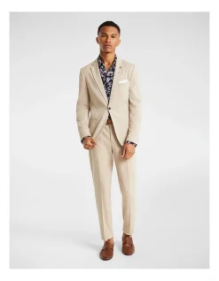Yd. Hayman Stretch Skinny Suit Jacket In Beige -Cambridge Clothing shop 898736140 5 2 720x928