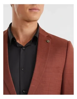 Yd. Lukey Skinny Stretch Suit Jacket Rust -Cambridge Clothing shop 898736680 3 720x928