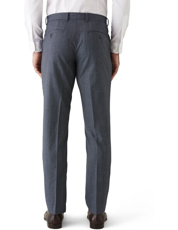 Gibson Slim Fit Caper Houndstooth Wool Suit Trouser Grey 5 Gibson Slim Fit Caper Houndstooth Wool Suit Trouser Grey - Image 3