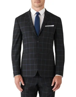 Gibson Slim Stretch Fit Accelerator Check Performance Jacket Black