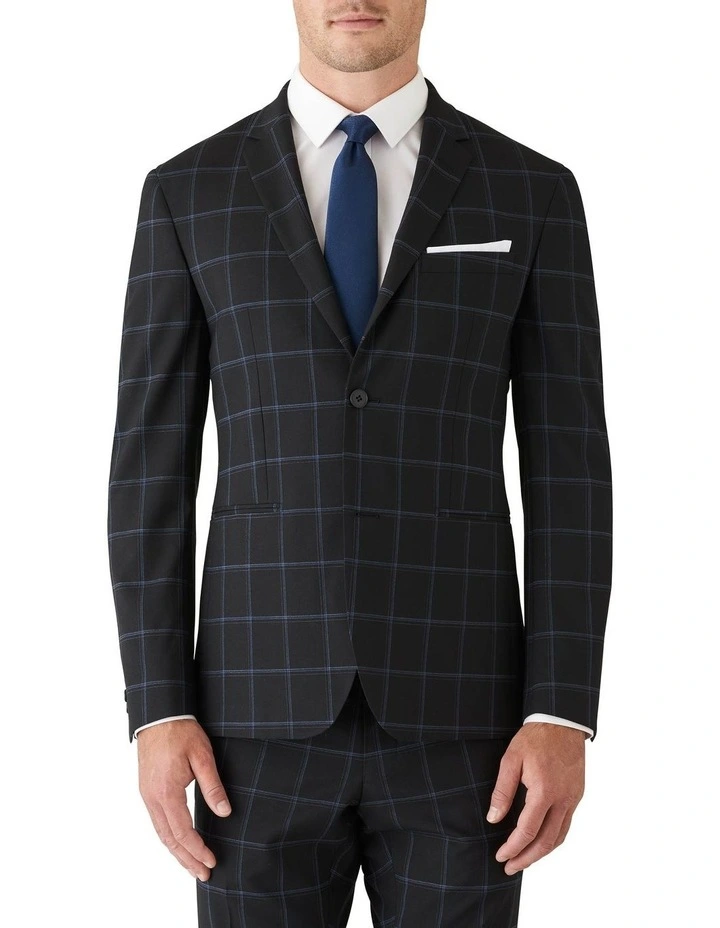 Gibson Slim Stretch Fit Accelerator Check Performance Jacket Black 3 Gibson Slim Stretch Fit Accelerator Check Performance Jacket Black