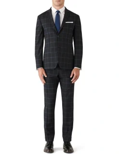 Gibson Slim Stretch Fit Caper Check Performance Trouser Black 11 Gibson Slim Stretch Fit Caper Check Performance Trouser Black -Cambridge Clothing shop 901561690 5 720x928