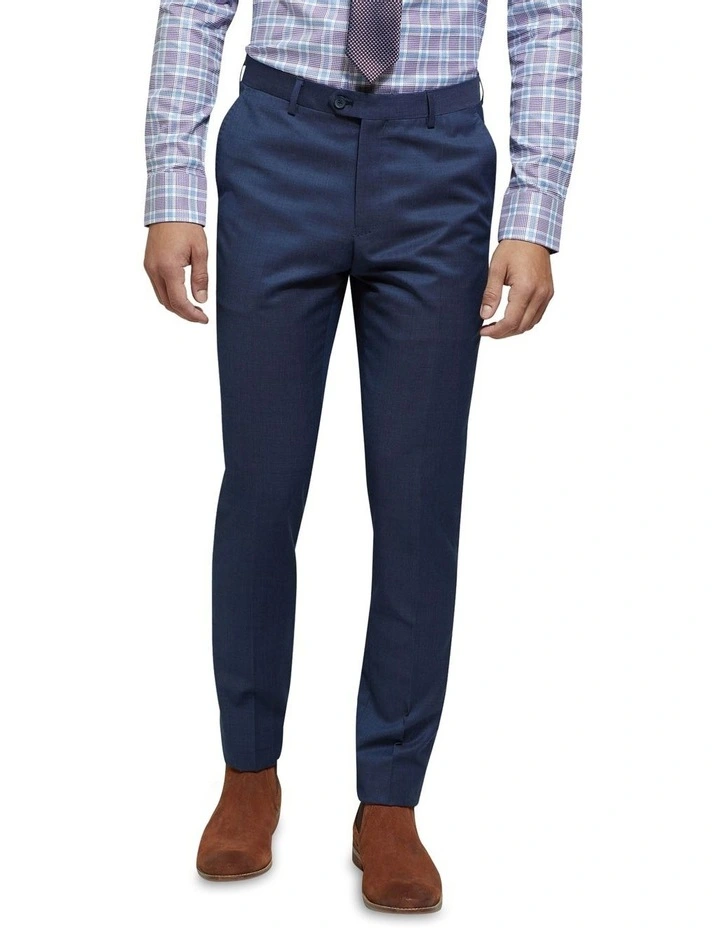 Oxford Byron Wool Stretch Suit Trousers In Blue 3 Oxford Byron Wool Stretch Suit Trousers In Blue