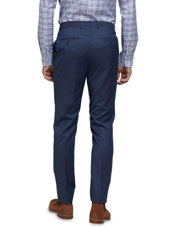 Oxford Byron Wool Stretch Suit Trousers In Blue 5 Oxford Byron Wool Stretch Suit Trousers In Blue - Image 3