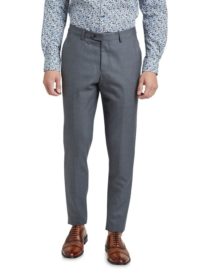Oxford Byron Wool Stretch Suit Trousers In Grey 3 Oxford Byron Wool Stretch Suit Trousers In Grey