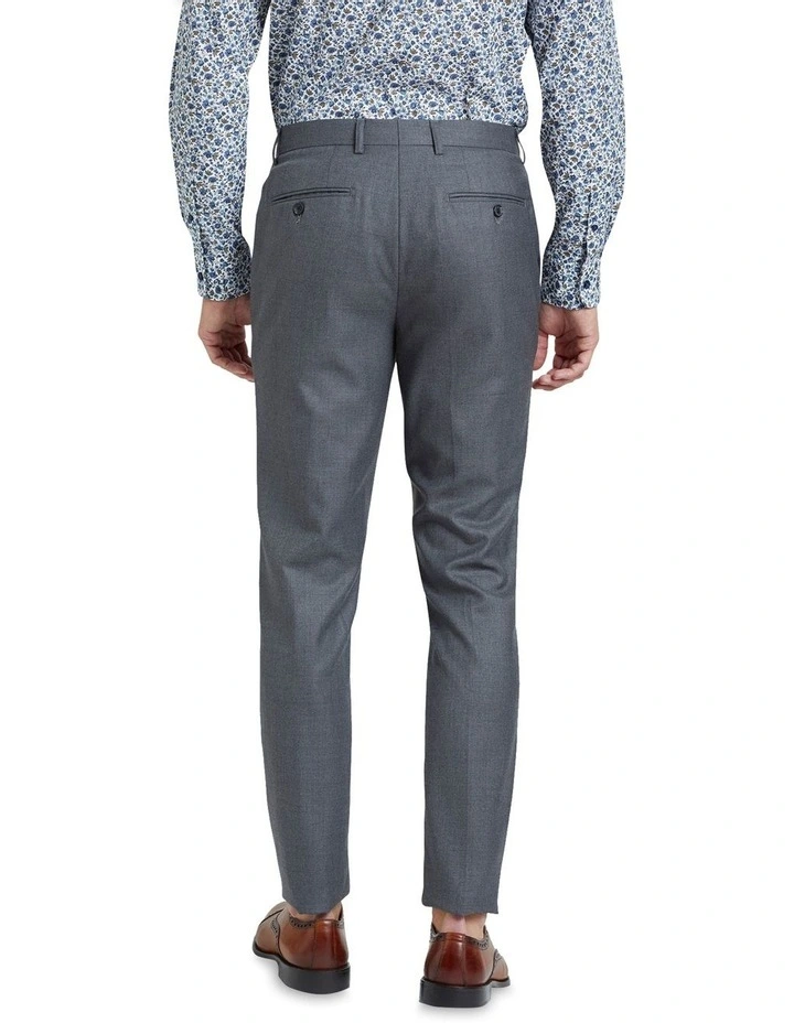 Oxford Byron Wool Stretch Suit Trousers In Grey 5 Oxford Byron Wool Stretch Suit Trousers In Grey - Image 3