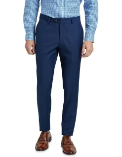 Oxford Auden Wool Rich Suit Trousers In Blue
