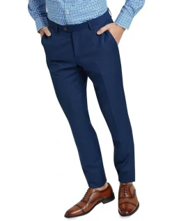 Oxford Auden Wool Rich Suit Trousers In Blue -Cambridge Clothing shop 905315860 4 720x928