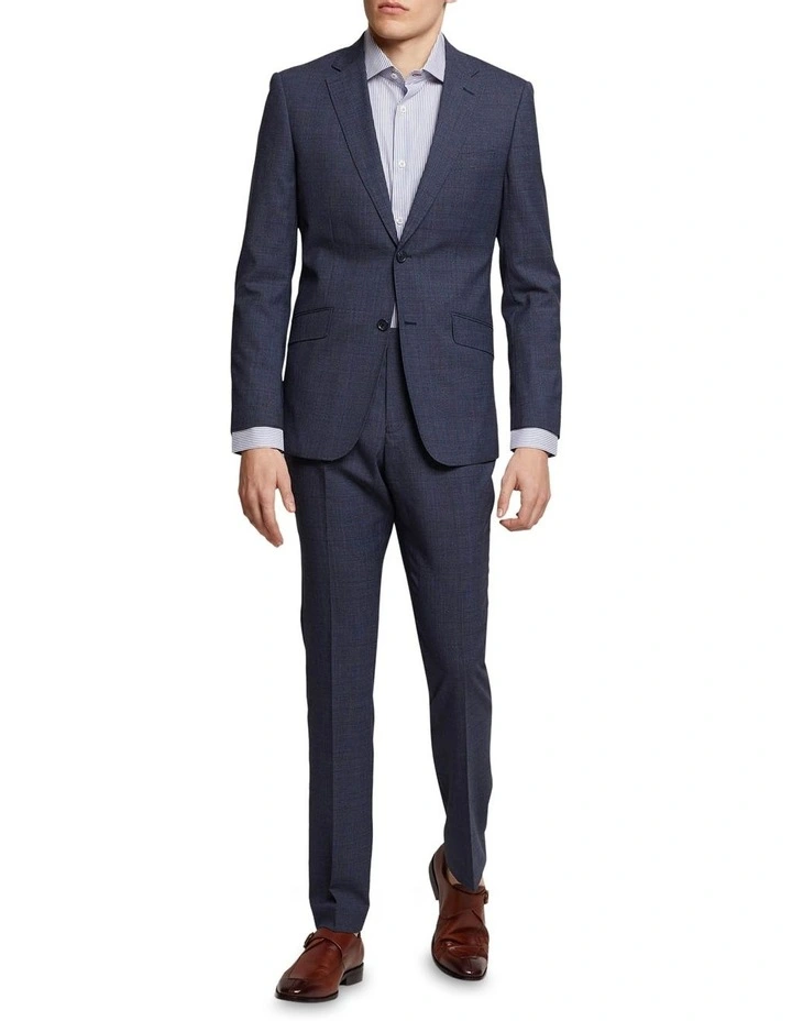 Oxford Hopkins Wool Stretch Check Trousers In Navy 8 Oxford Hopkins Wool Stretch Check Trousers In Navy - Image 6