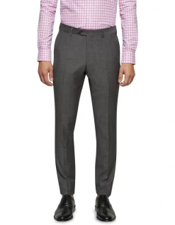 Oxford Auden Wool Suit Trousers Grey