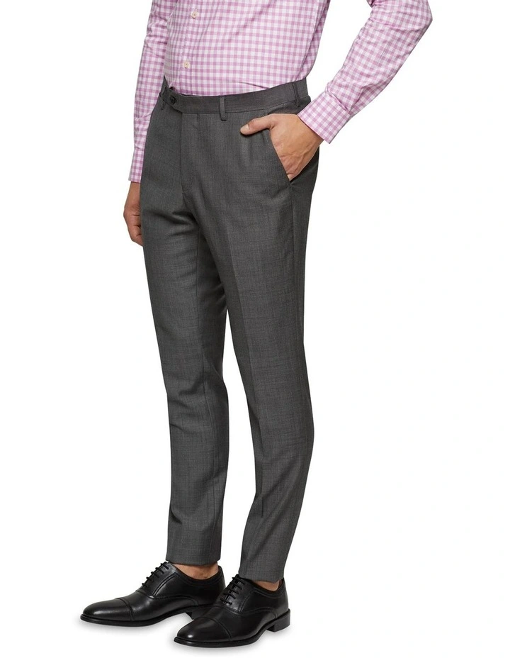 Oxford Auden Wool Suit Trousers Grey 4 Oxford Auden Wool Suit Trousers Grey - Image 2